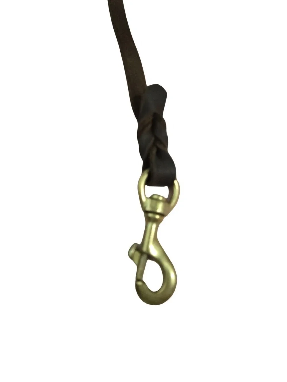 Handmade Leather Dog Leash with Gold Hardware, Training, Dog Walking